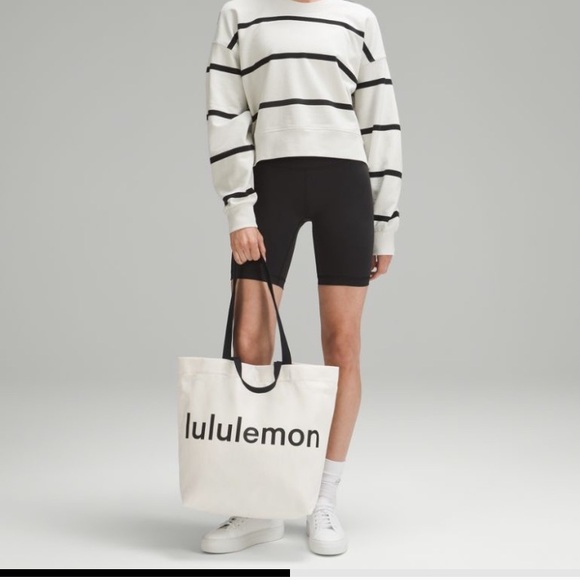 Lululemon Double Handle Canvas Tote Bag (NWT) - Picture 3 of 11